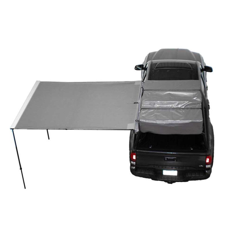 Load image into Gallery viewer, HD Nomadic 2.0 - 6.5' Awning - Grey Body, Green Trim &amp; Black Travel Cover
