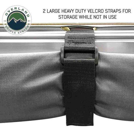 HD Nomadic 2.5 - 8.0' Awning - Grey Body, Green Trim & Black Travel Cover