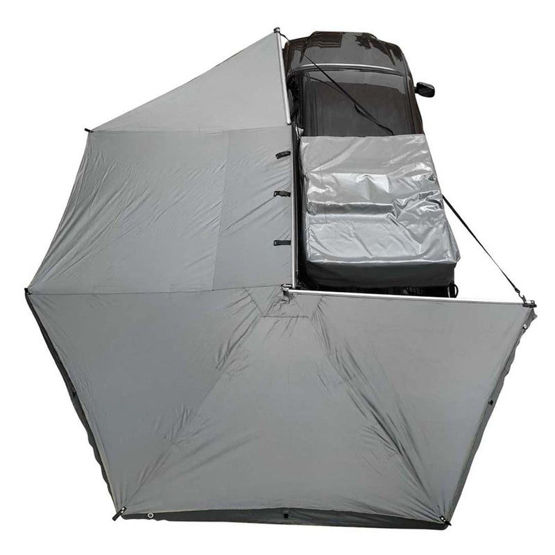 Load image into Gallery viewer, HD Nomadic 270 Degree Awning - Driver Side - Dark Gray Awning with Black Cover
