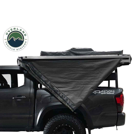 HD Nomadic 270 Degree Awning - Driver Side - Dark Gray Awning with Black Cover