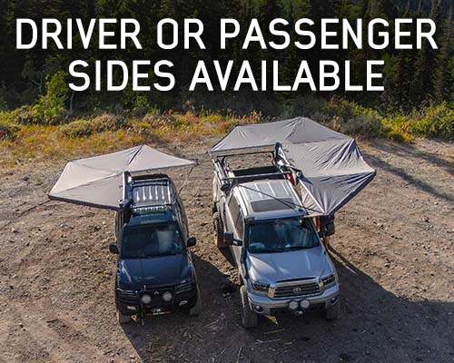 Load image into Gallery viewer, HD Nomadic 270 Degree Awning - Passenger Side - Dark Gray Awning With Black Cover
