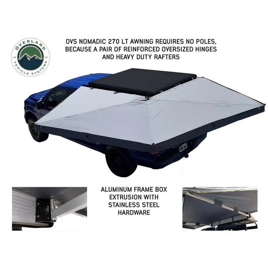 HD Nomadic 270 LT Awning & Wall 1, 2, & Mounting Brackets - Driver Side