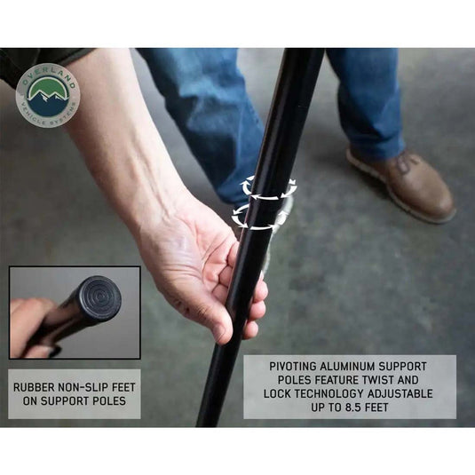 HD Nomadic 270 LT Awning & Wall 1, 2, & Mounting Brackets - Driver Side