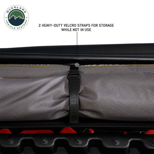 HD Nomadic 270 LTE Awning - Passenger Side - Dark Gray with Black Travel Cover Universal