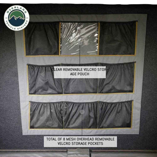 HD Sidewinder Side Load Aluminum Hard Shell Roof Top Tent, Grey Body & Green Trim