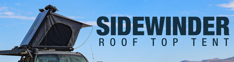 Load image into Gallery viewer, HD Sidewinder Side Load Aluminum Hard Shell Roof Top Tent, Grey Body &amp; Green Trim
