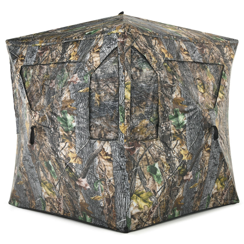 Load image into Gallery viewer, 3 Person Portable Pop-Up Ground Tent with Gun Ports and Carrying Bag
