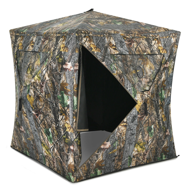 Load image into Gallery viewer, 3 Person Portable Pop-Up Ground Tent with Gun Ports and Carrying Bag
