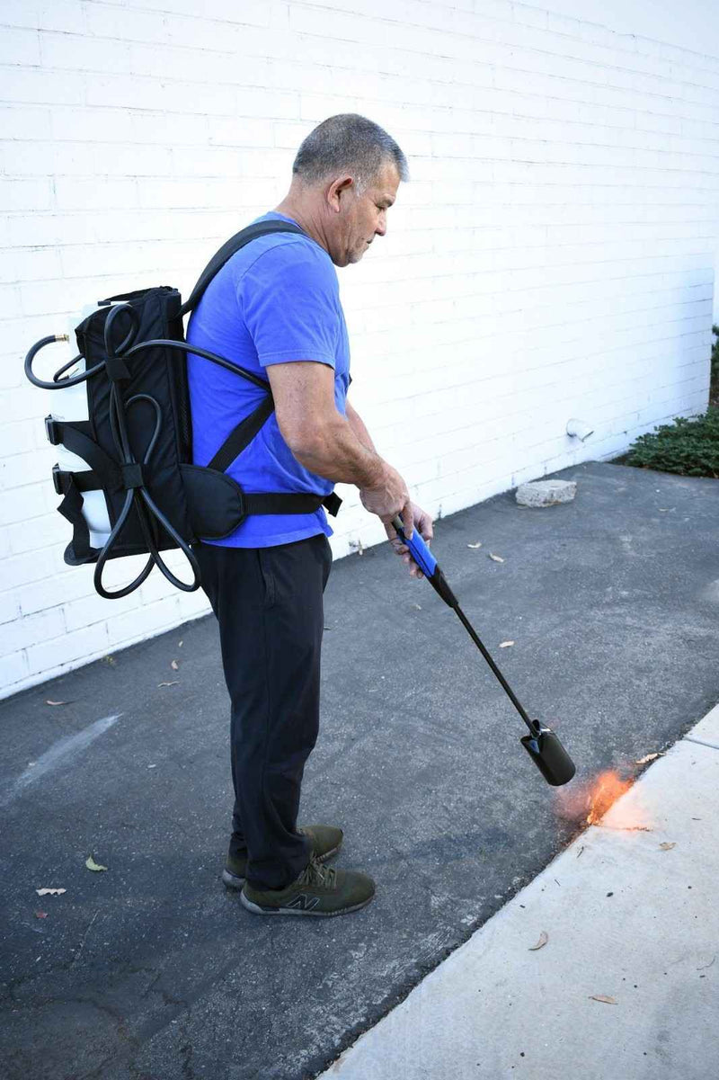 Load image into Gallery viewer, Flame King Propane Tank Backpack Carrier for 5lb or 10lb Cylinder For Weed Burner Torch
