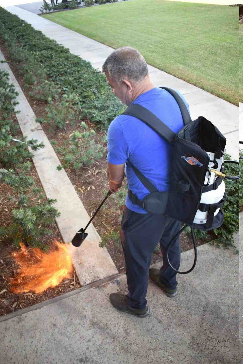 Load image into Gallery viewer, Flame King Propane Tank Backpack Carrier for 5lb or 10lb Cylinder For Weed Burner Torch
