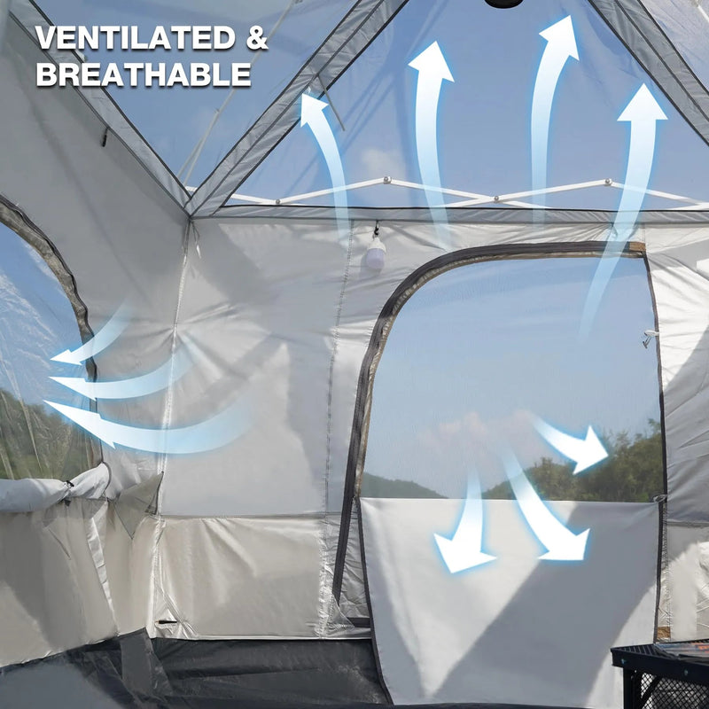 Load image into Gallery viewer, Camping Cube Inner Tent for 10'x10' Pop Up Canopy (Canopy &amp; Frame NOT Included)
