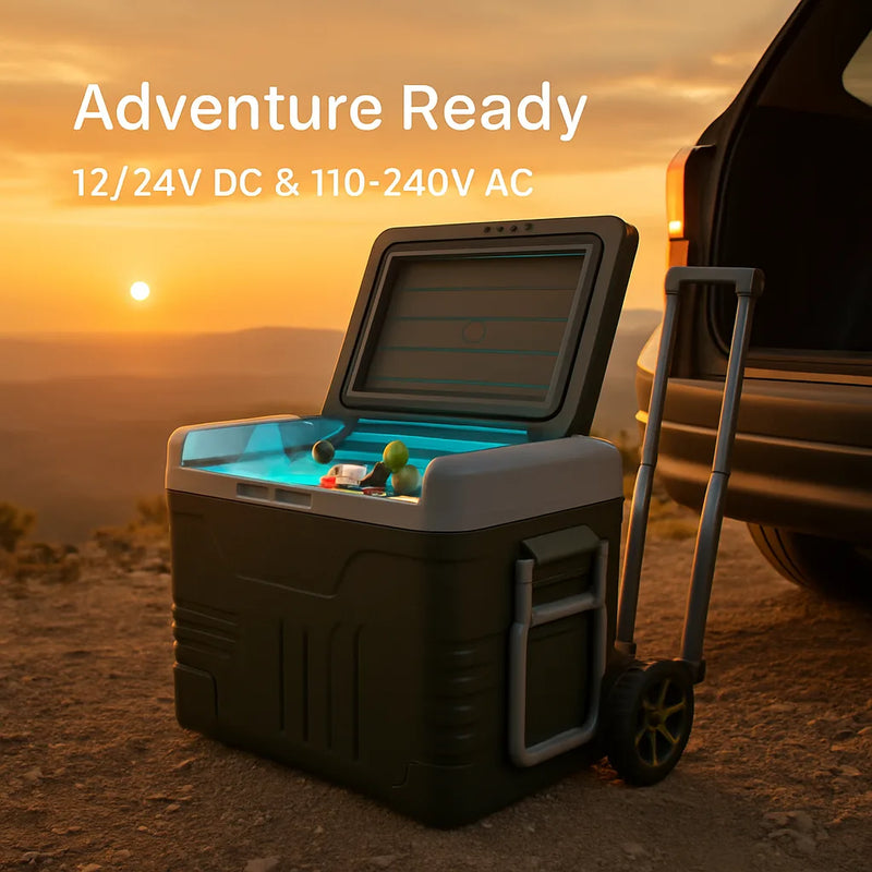 Load image into Gallery viewer, 12 Volt Car Refrigerator Portable Car Fridge with Adjustable Range

