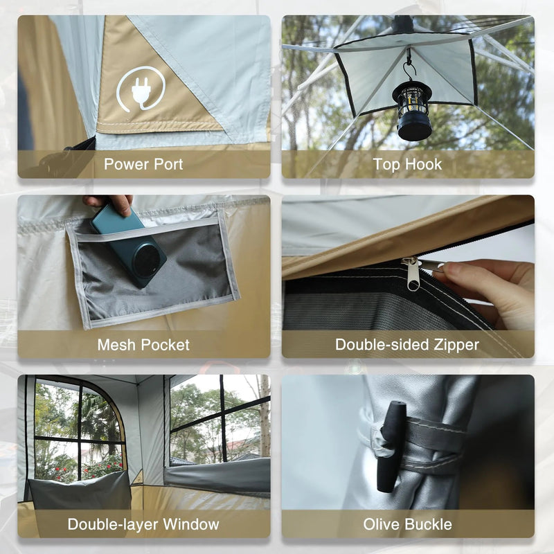 Load image into Gallery viewer, Camping Cube Inner Tent for 10'x10' Pop Up Canopy (Canopy &amp; Frame NOT Included)
