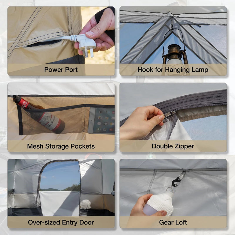 Load image into Gallery viewer, Camping Cube Inner Tent for 10'x10' Pop Up Canopy (Canopy &amp; Frame NOT Included)
