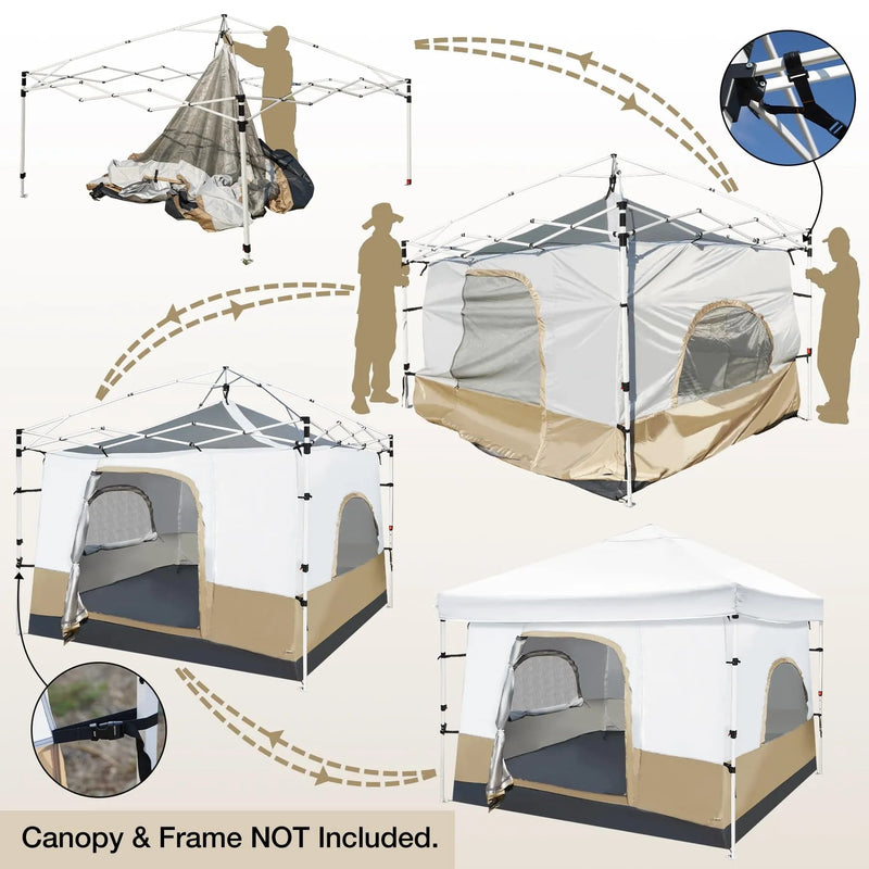 Load image into Gallery viewer, Camping Cube Inner Tent for 10'x10' Pop Up Canopy (Canopy &amp; Frame NOT Included)
