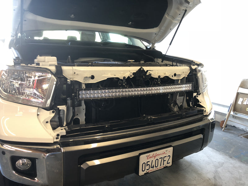 Load image into Gallery viewer, 42" Hidden Grille Curved LED Light Bar Mounting Brackets For 2014-2021 Toyota Tundra
