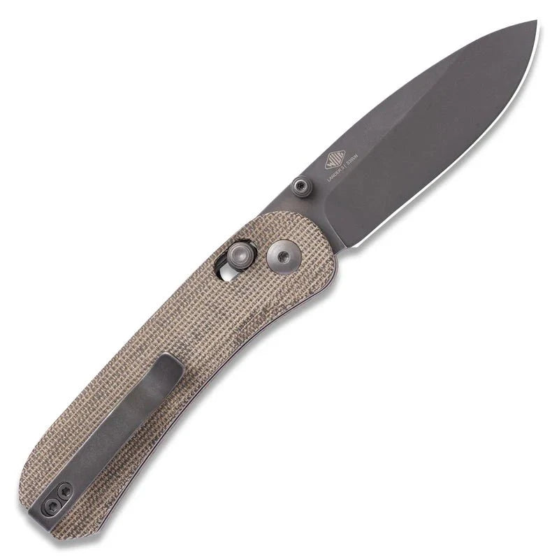 Load image into Gallery viewer, KNAFS Lander 3 Pocket Knife - Moondust Micarta - Clutch Lock
