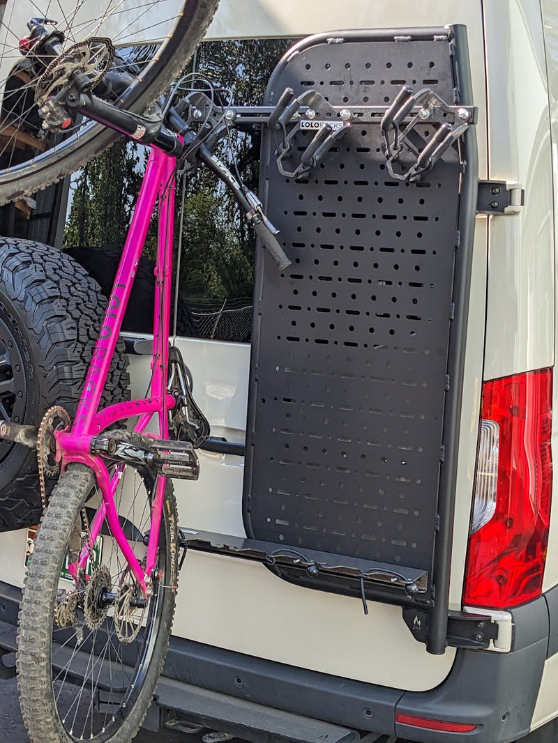 Load image into Gallery viewer, Bike Rack Kit for Van Cargo Molle Panel Lolo Racks Rad Lad
