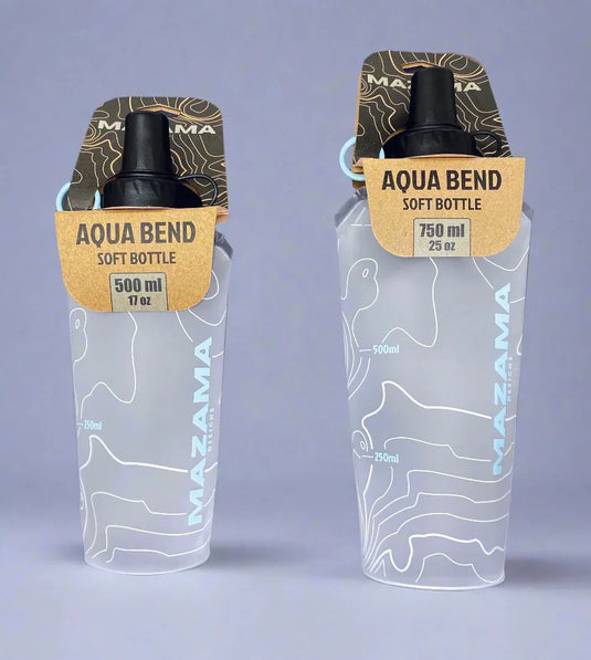 Mazama Aqua Bend Soft Collapsible Water Bottles | Lightweight Hiking & Travel Hydration