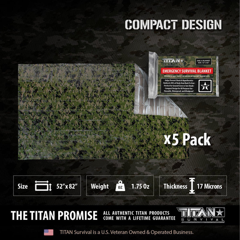 Load image into Gallery viewer, Emergency Survival Blankets, 5-Pack
