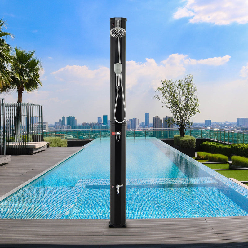 Load image into Gallery viewer, 7.2 Feet 9.3 Gallon Solar Heated Shower with Hand and Foot Tap
