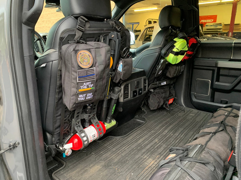 Load image into Gallery viewer, Off-Road Seat Back Panel Kit with Shovel - Hammer - Fire Extinguisher
