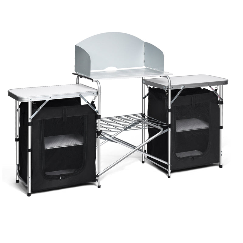 Load image into Gallery viewer, Folding Camping Table with Storage Organizer
