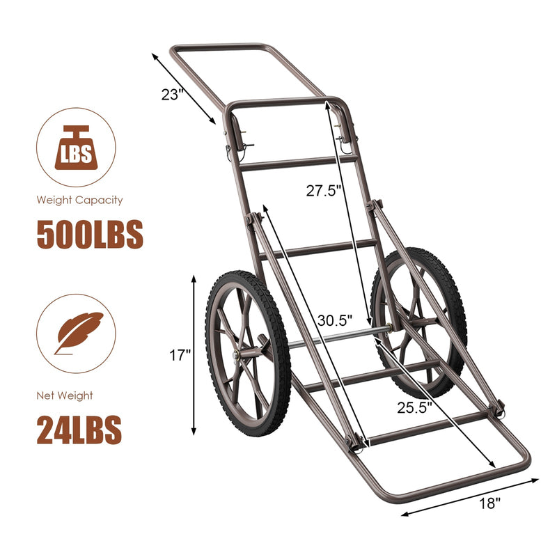 Load image into Gallery viewer, Larger Capacity Folding Deer Game Cart
