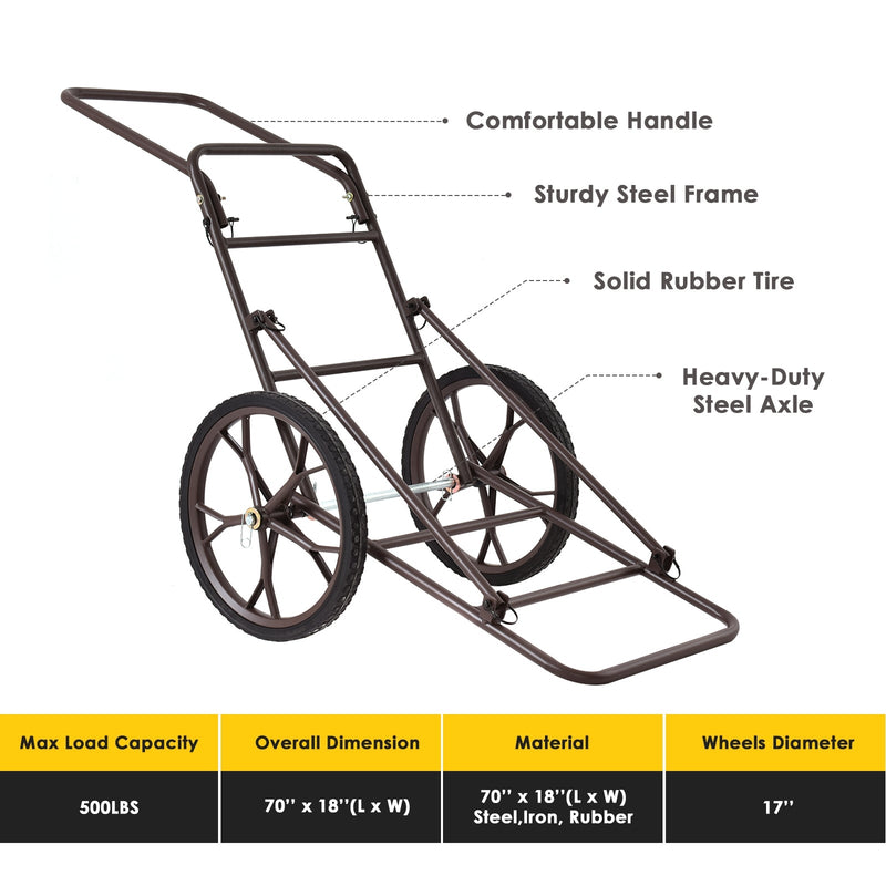 Load image into Gallery viewer, Larger Capacity Folding Deer Game Cart
