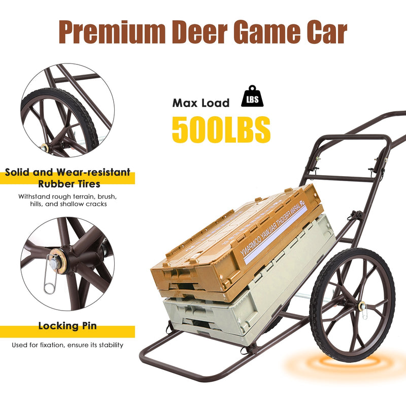 Load image into Gallery viewer, Larger Capacity Folding Deer Game Cart
