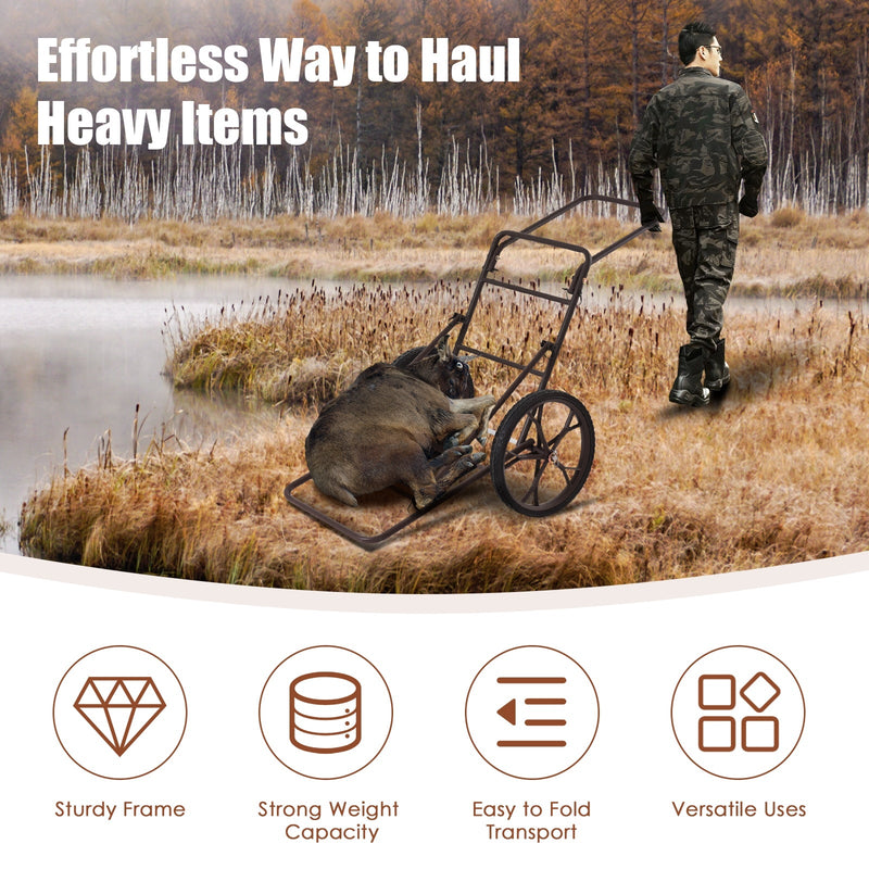Load image into Gallery viewer, Larger Capacity Folding Deer Game Cart
