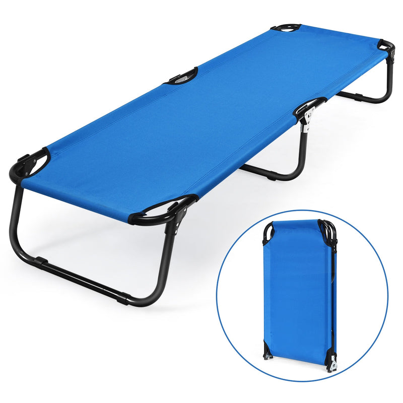 Load image into Gallery viewer, Outdoor Folding Camping Bed for Sleeping Hiking Travel-Black

