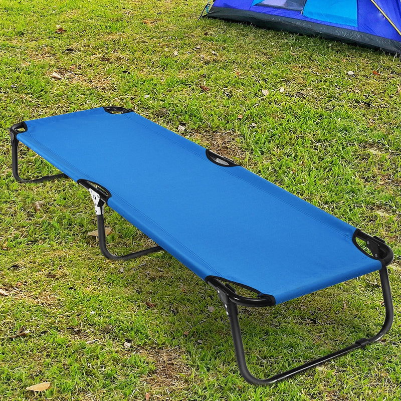 Load image into Gallery viewer, Outdoor Folding Camping Bed for Sleeping Hiking Travel-Black
