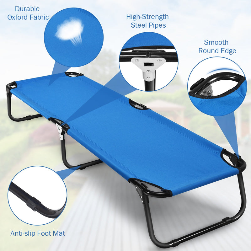 Load image into Gallery viewer, Outdoor Folding Camping Bed for Sleeping Hiking Travel-Black
