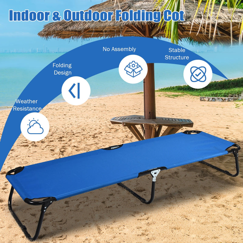 Load image into Gallery viewer, Outdoor Folding Camping Bed for Sleeping Hiking Travel-Black
