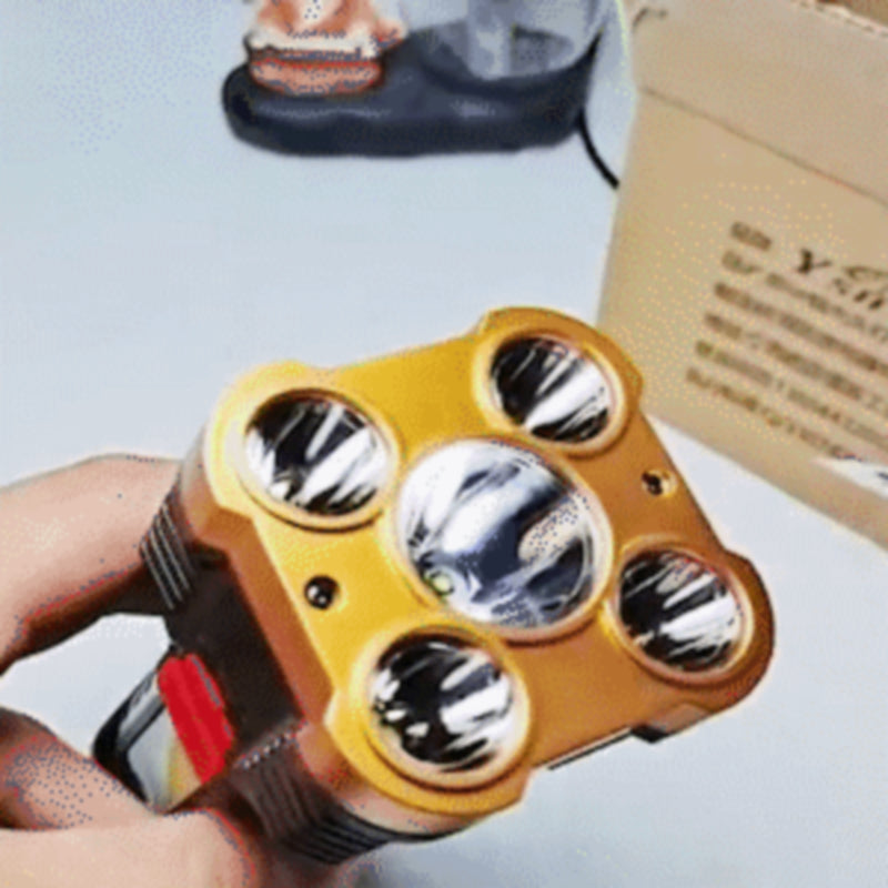 Load image into Gallery viewer, Ultra Bright Waterproof Outdoor LED Flashlight with Side Lamp
