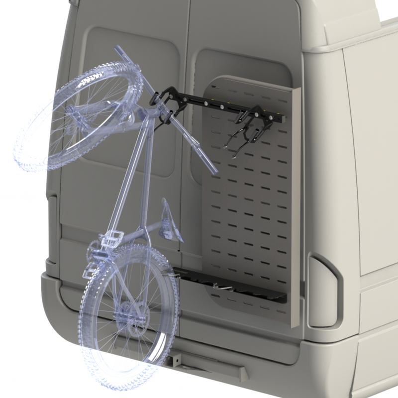 Load image into Gallery viewer, Bike Rack Kit for Van Cargo Molle Panel Lolo Racks Rad Lad
