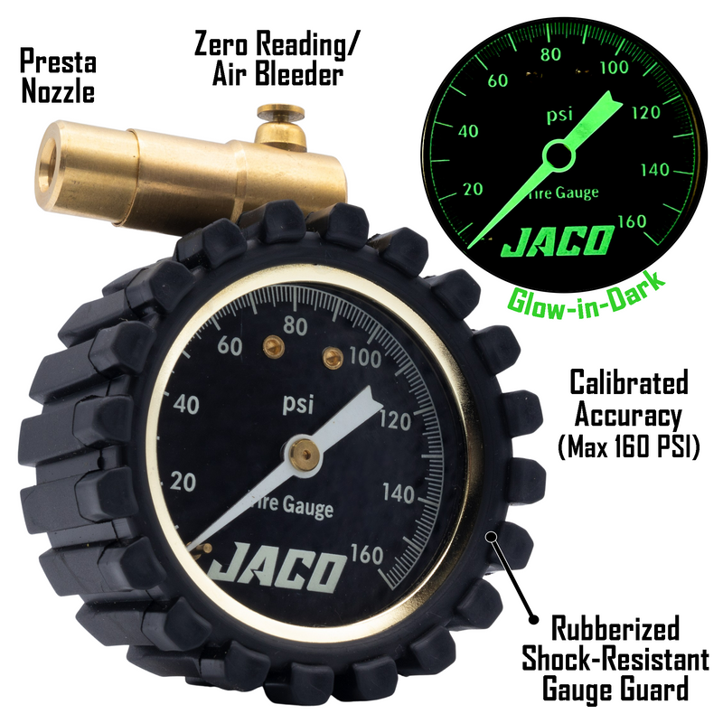 Load image into Gallery viewer, RDX-160 Presta Tire Pressure Gauge for Bikes (Max 160 PSI) | Road Bike &amp; BMX Series
