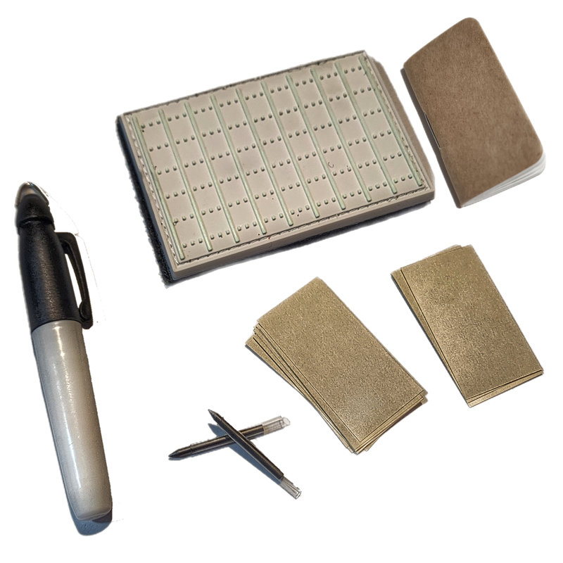 Load image into Gallery viewer, Note Patch Kit: Writable PVC surface for field notetaking with illuminated memo graph.
