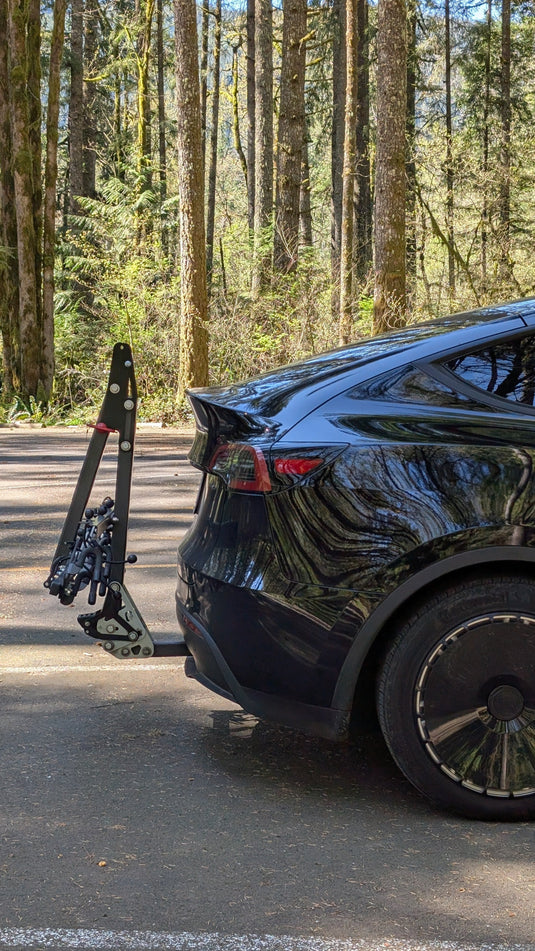 Lolo Racks 4 Bike Rack Optimized for EVs with Foot Activated Tilt and Folding Mast
