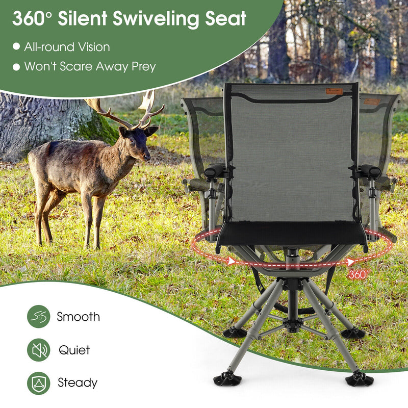 Load image into Gallery viewer, 360 Degree Silent Swivel Hunting Chair-Black
