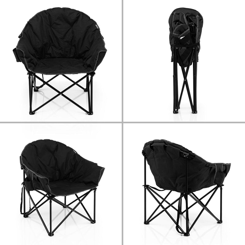 Load image into Gallery viewer, Folding Camping Moon Padded Chair with Carrying Bag
