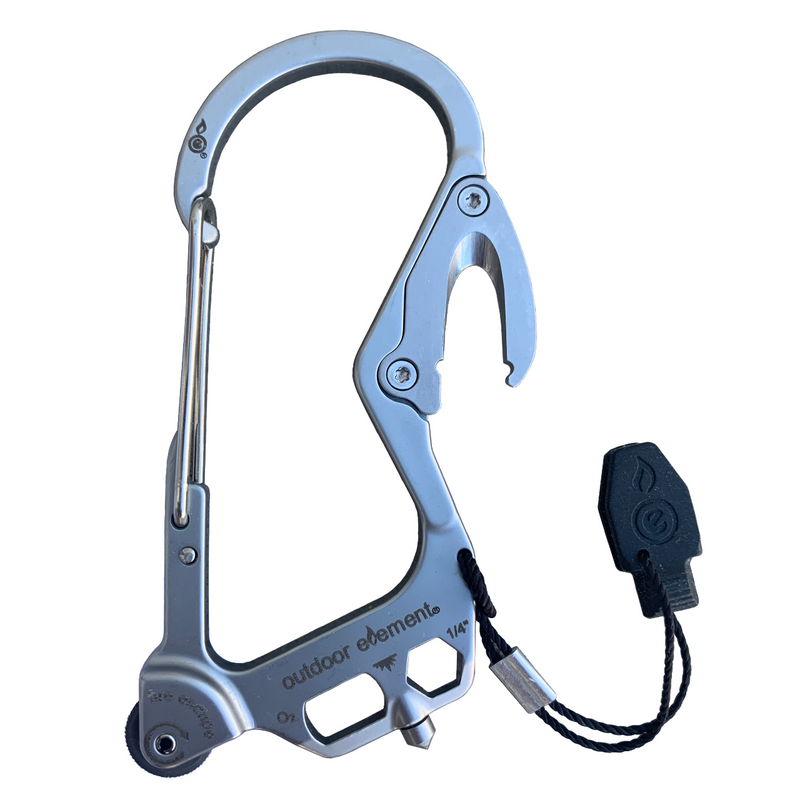 Load image into Gallery viewer, Fire Escape: Fire-Starting Multitool Carabiner
