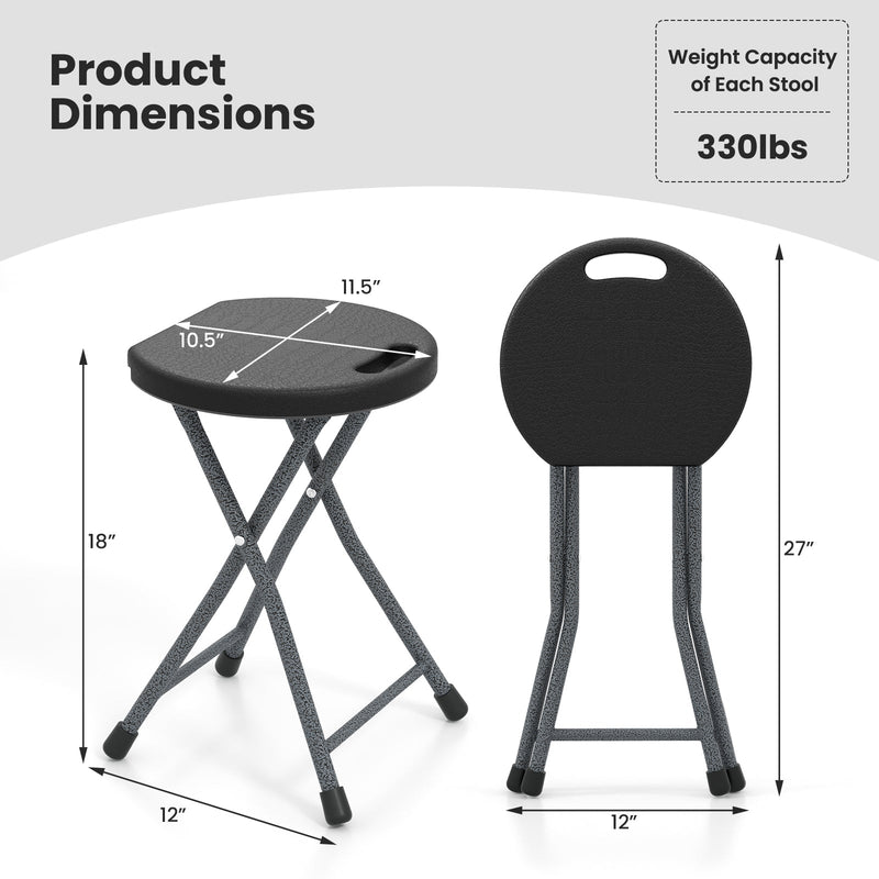 Load image into Gallery viewer, Folding Stool with Built-in Handle for Adults
