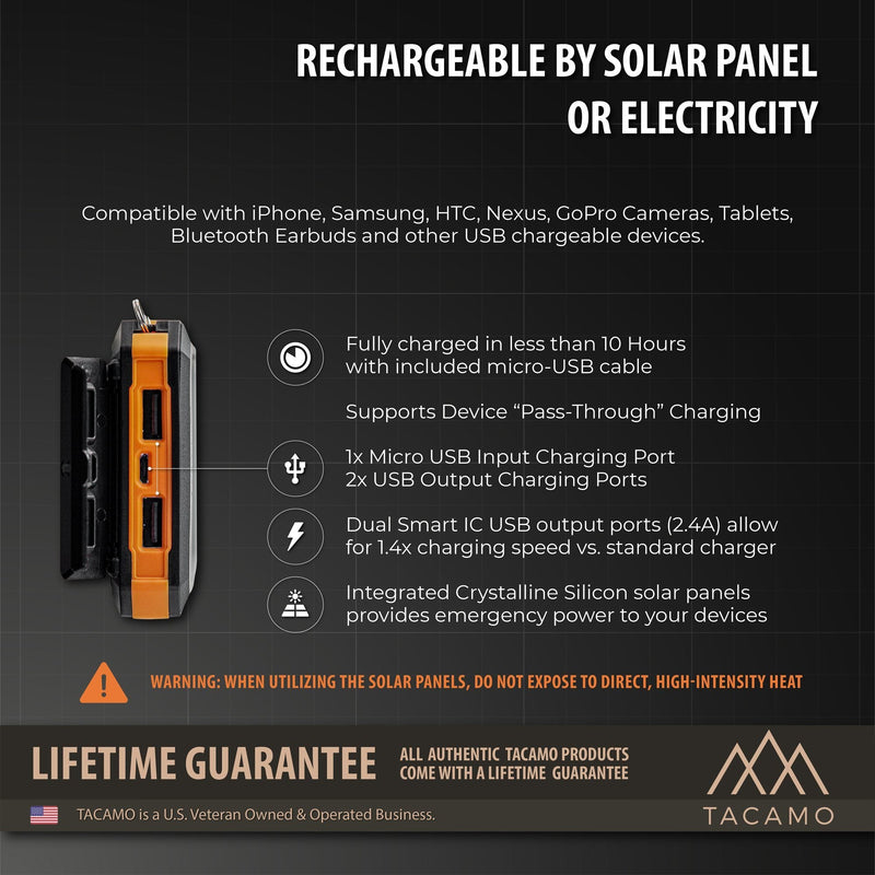 Load image into Gallery viewer, Solar Power Bank, USB Rechargeable

