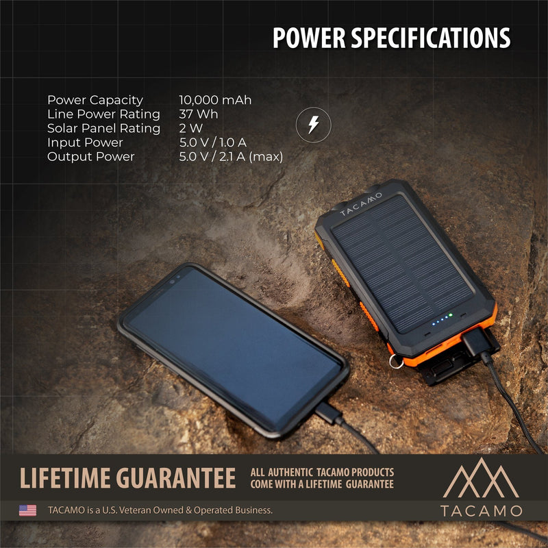 Load image into Gallery viewer, Solar Power Bank, USB Rechargeable
