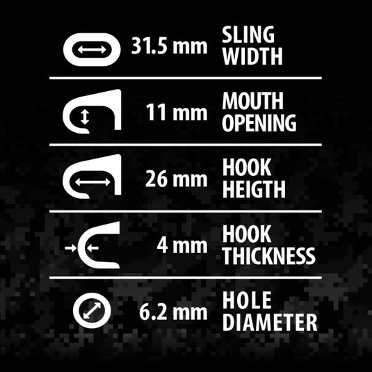 HK-Style Snap Hooks, 5-Pack