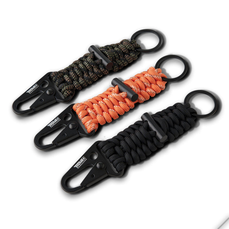 Load image into Gallery viewer, SurvivorCord Paracord Keychains | 3-PACK
