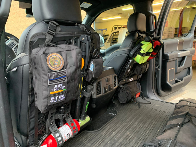 Load image into Gallery viewer, Off-Road Seat Back Panel Kit with Shovel - Hammer - Fire Extinguisher
