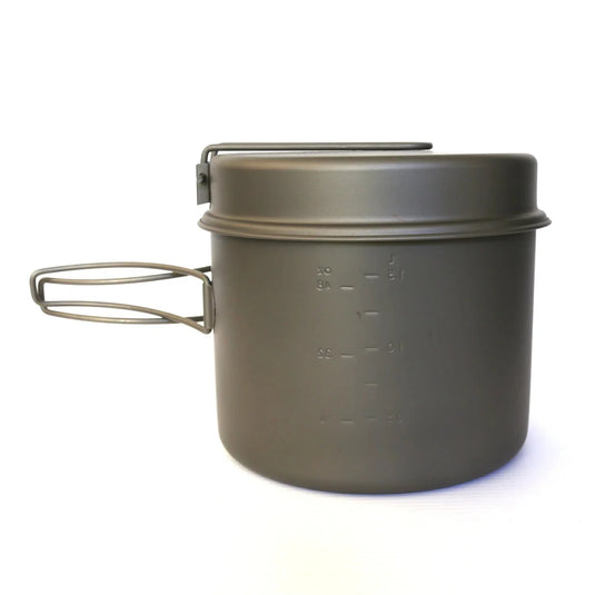 TOAKS Titanium 1600ml Pot with Pan | Ultralight Backpacking Cook Set